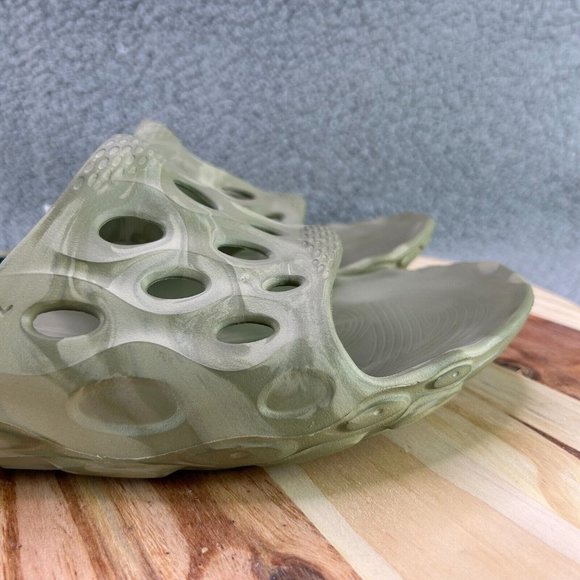 Merrell Sandals Men\'s Hydro Slide Beige Green Open Toe Slip-On Sz 11 main image 7
